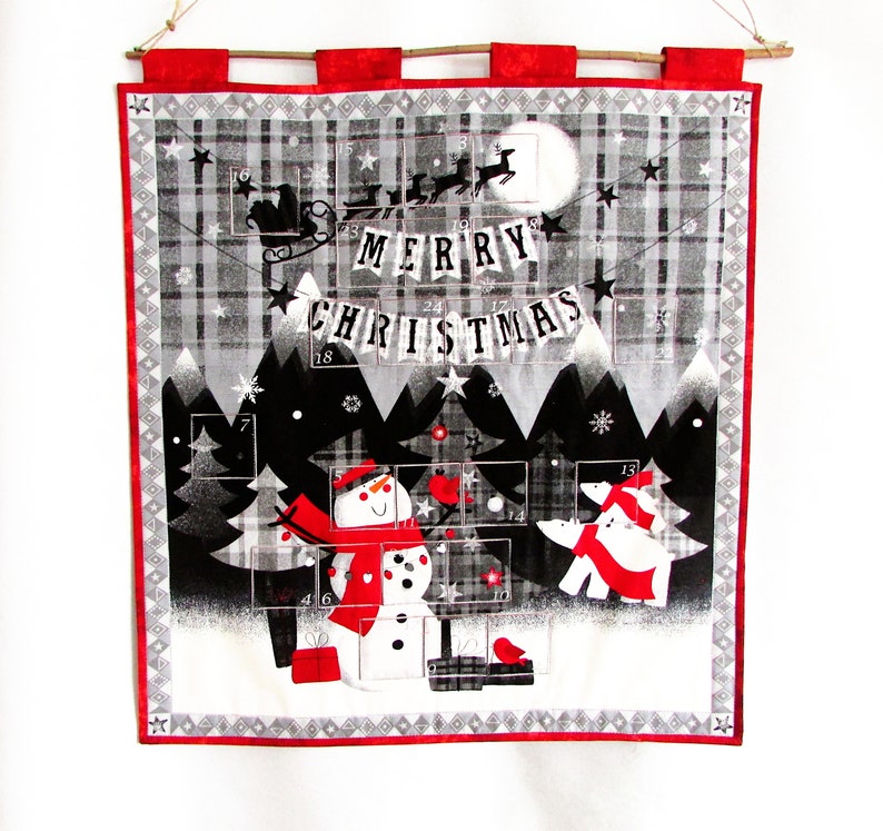 Christmas Calendar Advent Calendar Snowman to fill yourself image 1