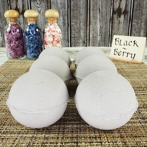 Blackberry Bath Bomb, Fruity Vegan, Skin Cleansing