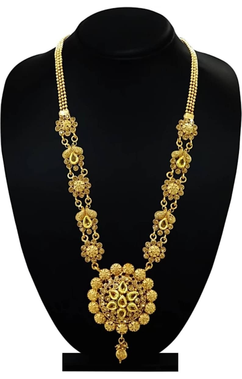 LCT Designer Gold Plated Indian Fashion Jewelry Necklace Etsy