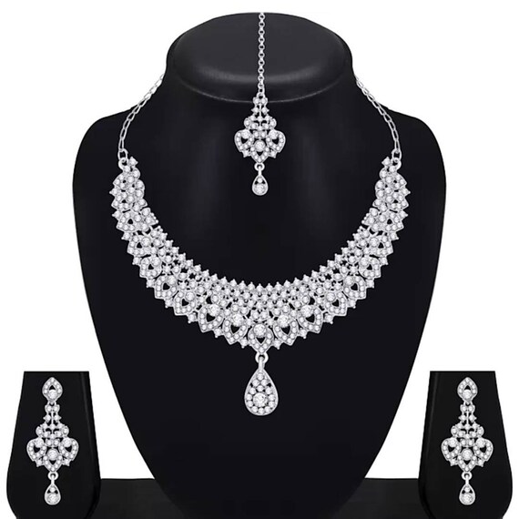 Costume cheap diamond necklace