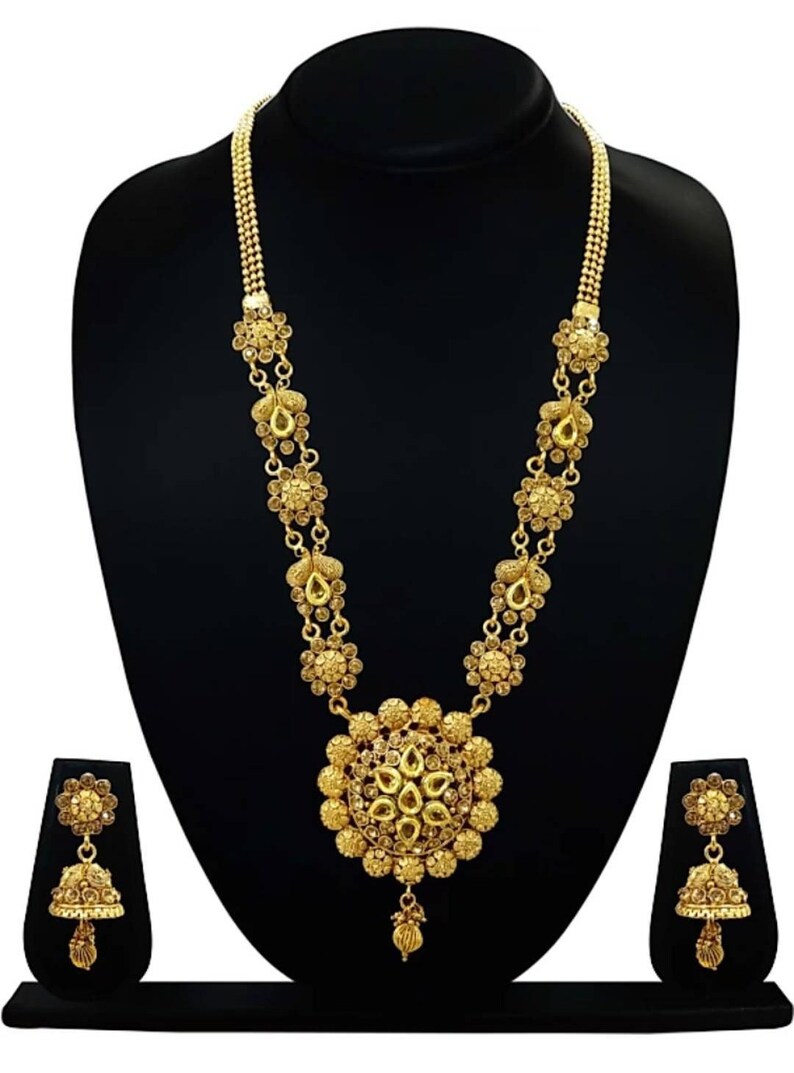 LCT Designer Gold Plated Indian Fashion Jewelry Necklace Etsy