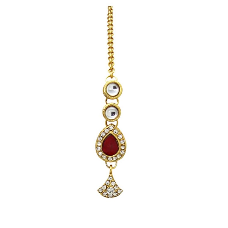 Maroon Pearl Ethnic Indian Traditional Gold Plated Wedding Party Wear Necklace Earrings Jewelry Set