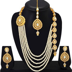 Indian Traditional Wedding Gold Plated Bridal Jewelry Nav - Etsy