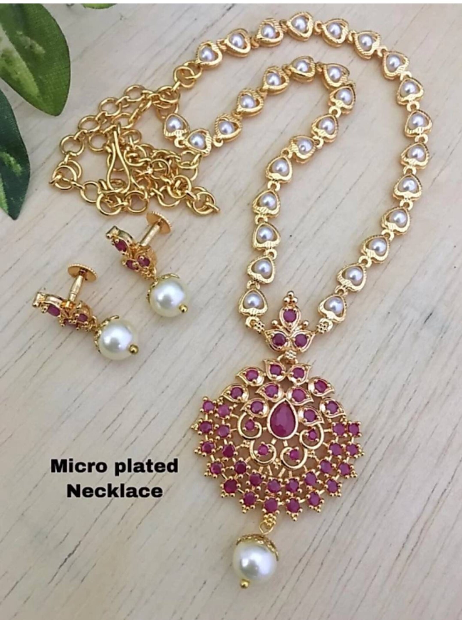 Pearl Ethnic Indian Traditional Stunning Gold Plated Wedding Etsy