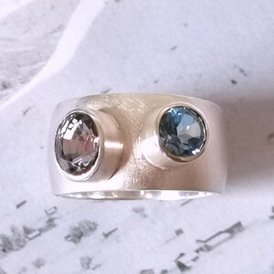Ring Turmalin Rosa & Fluorit Blau Bild 4