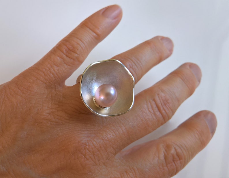 Ring Perle in der Schale Bild 6