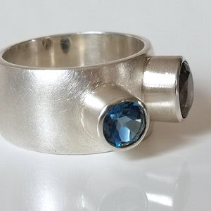 Ring Turmalin Rosa & Fluorit Blau Bild 2