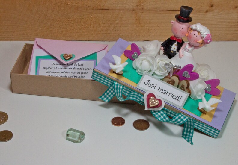 Coffret cadeau 3D coffret cadeau mariage pour votre cadeau d'argent ou bon cadeau de mariage donner de l'argent, petites choses du Nouveau-Brunswick image 3