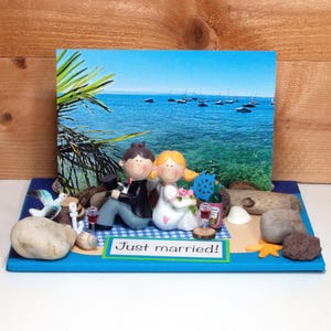 Bruiloft strand contant cadeau huwelijksreis voucher eiland Caraïben Mallorca Sylt reisvoucher, kleine dingen van NB, ART. 38