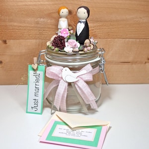 Geldgeschenk für Hochzeit in Pastell mit Blumen Hochzeitsgeschenk Gutschein Geld verschenken personalisierbar, Kleinigkeiten von NB, ART. 39