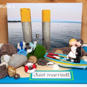 Cadeau d'argent mariage lune de miel personnalisable 3D vacances à la plage cadeau d'argent ou bon de voyage lune de miel image 5