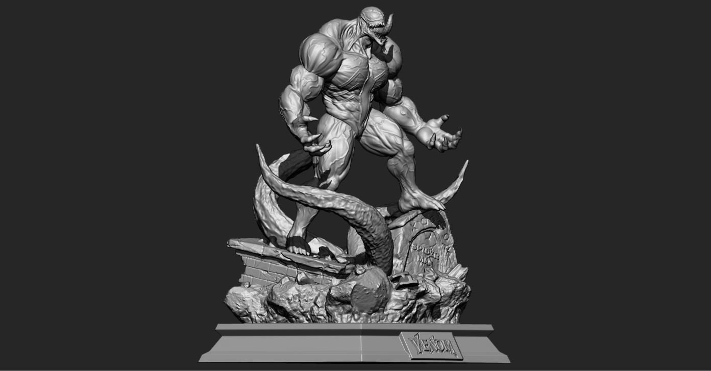 Super Venom Marvel 3D print model STL file | Etsy