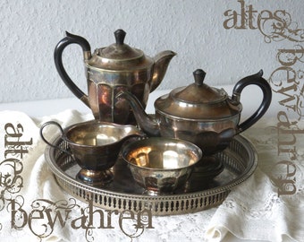 Silver-plated tea service from Sheffield