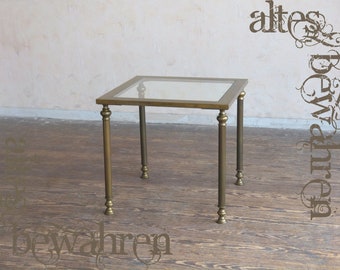 Beautiful side table made of burnished brass