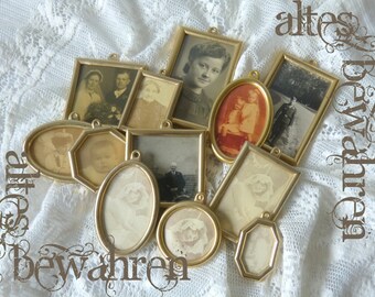 12 nostalgic mini picture frames