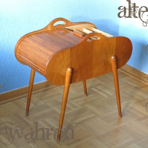 Stylish standing sewing box with roller shutter
