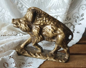 Widschwein figure made of solid brass