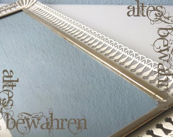 Shabby chic metal wall mirror