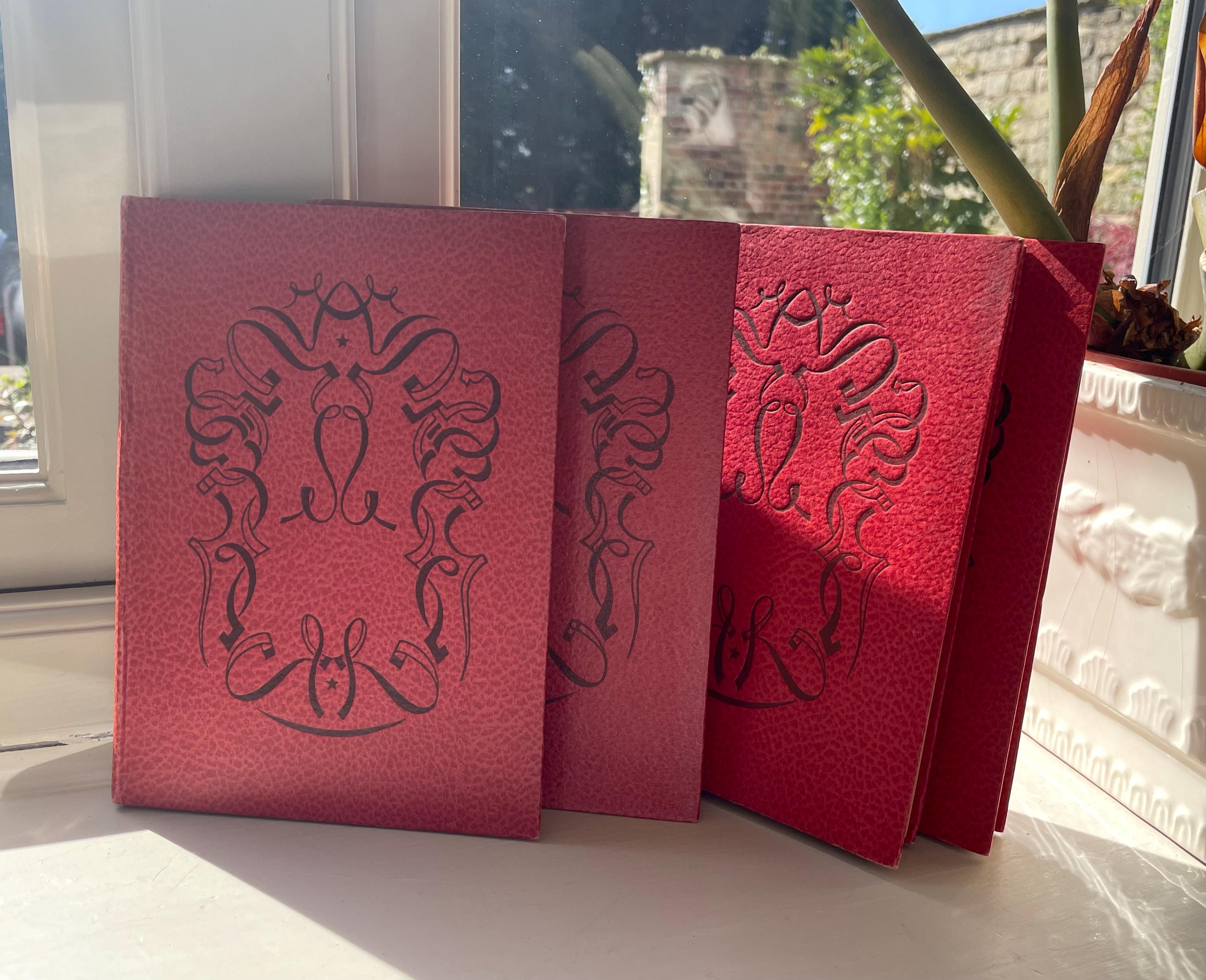 Vintage French Book Set: Decorative Hardback Bundle, 1949