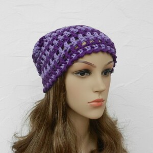 Beanie, lavendel, violett, Schurwolle Mix Bild 3