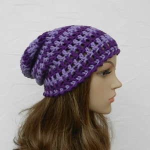 Beanie, lavendel, violett, Schurwolle Mix Bild 1