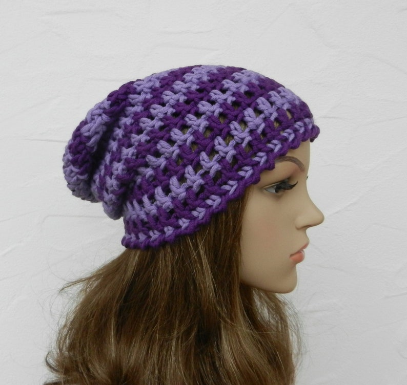 Beanie, lavendel, violett, Schurwolle Mix Bild 1