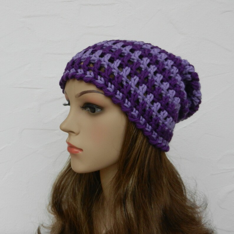 Beanie, lavendel, violett, Schurwolle Mix Bild 5