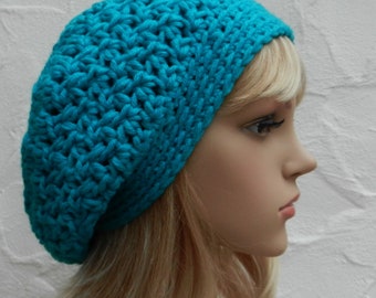 Megan* Beanie aqua, Polyacryl, Wolle