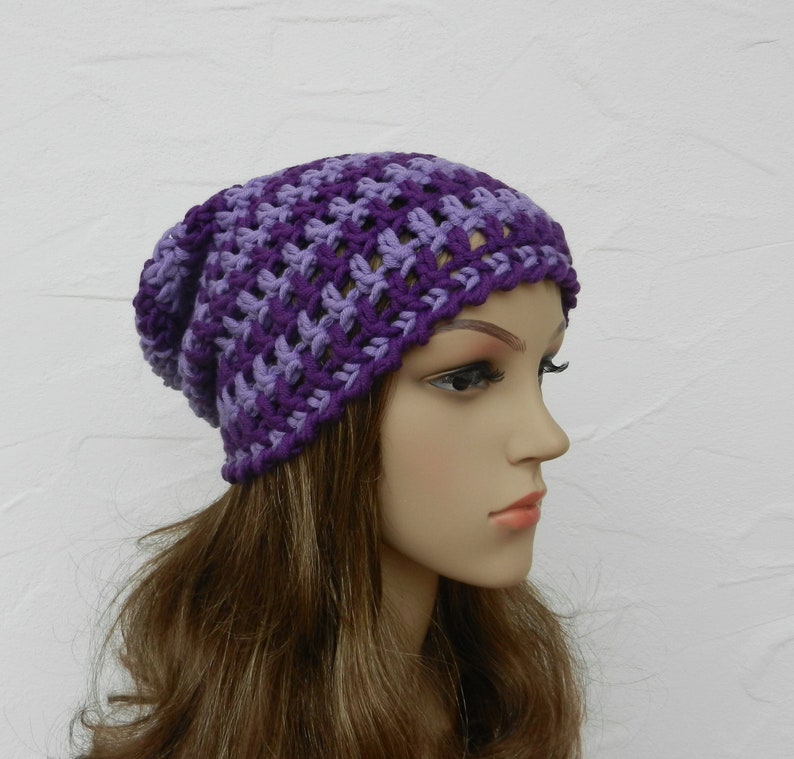 Beanie, lavendel, violett, Schurwolle Mix Bild 2