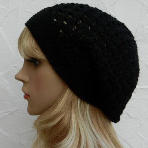 Beanie, black, polyacrylic image 1