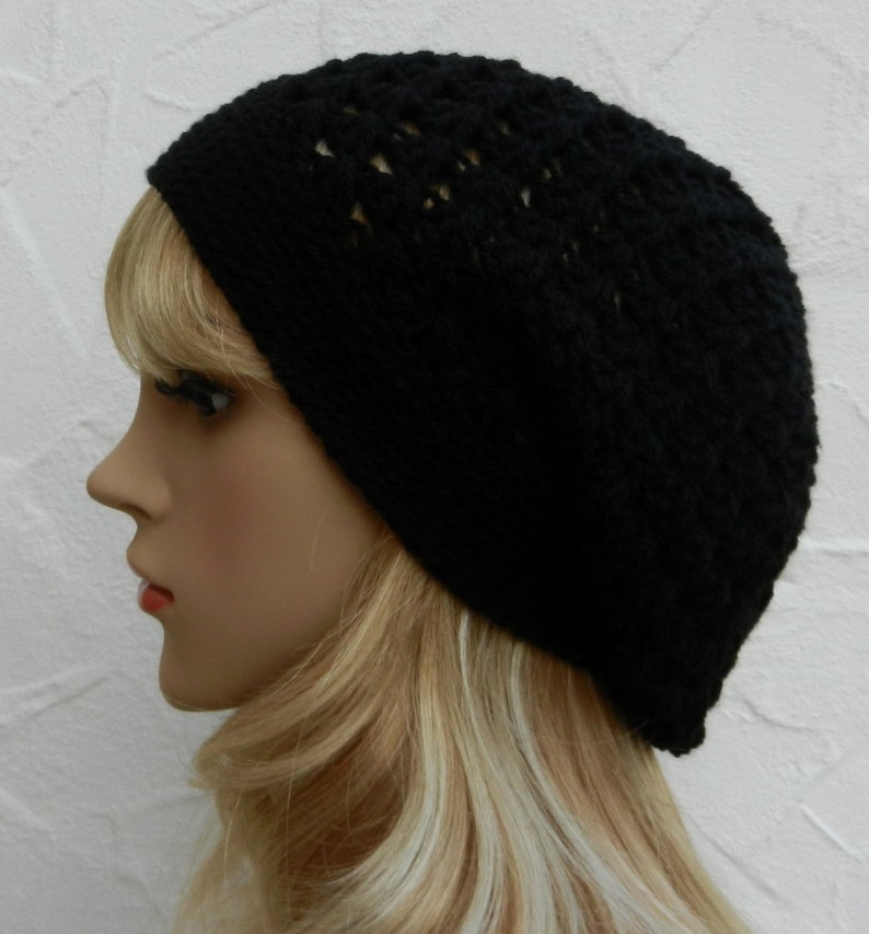 Beanie, black, polyacrylic image 1