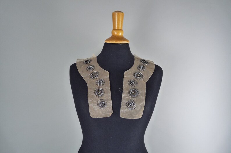 white, nostalgia lace collar patch set couture lace lace ivory lace application black gold Applique lace velvet