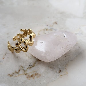 adjustable ring WATER- universal ring, minimalistic ring sterling silver, 24K gold, 18K rose gold
