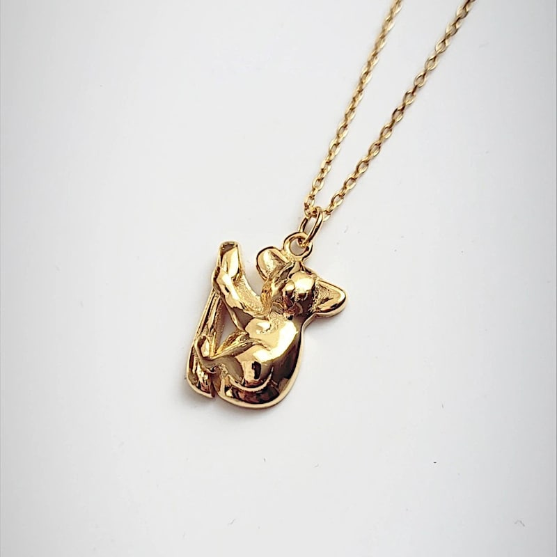 Sweet and Cute Enamel Koala Necklace main image 1
