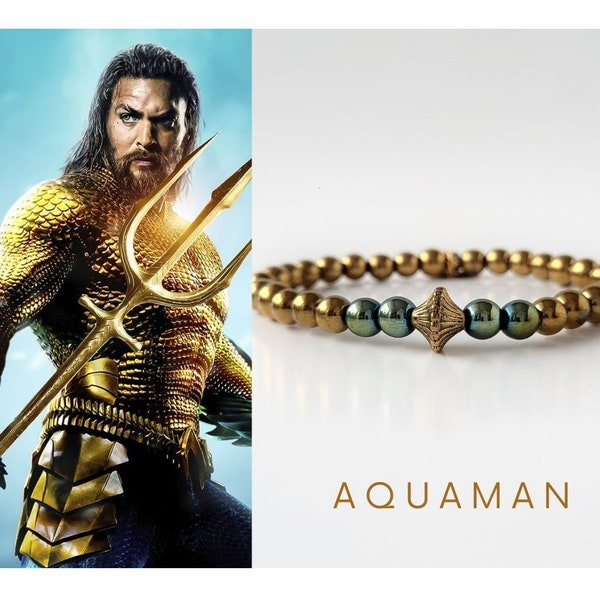 AQUAMAN bransoletka męska/ unisex -  hematyt