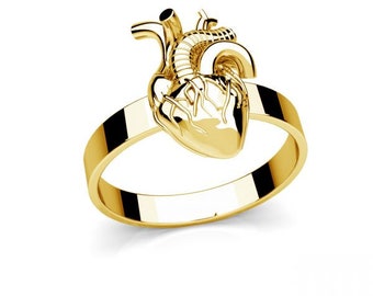 HUMAN HEART ring