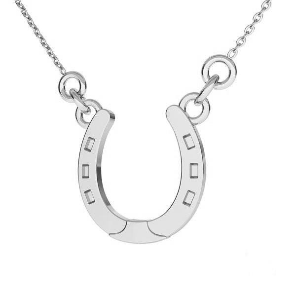 Buy HORSESHOE Necklace Sterling Silver, 24K Gold, 18K Rose Gold