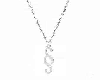 PARAGRAPH necklace-  unisex necklace, sterling silver, 24K gold, 18K rose gold