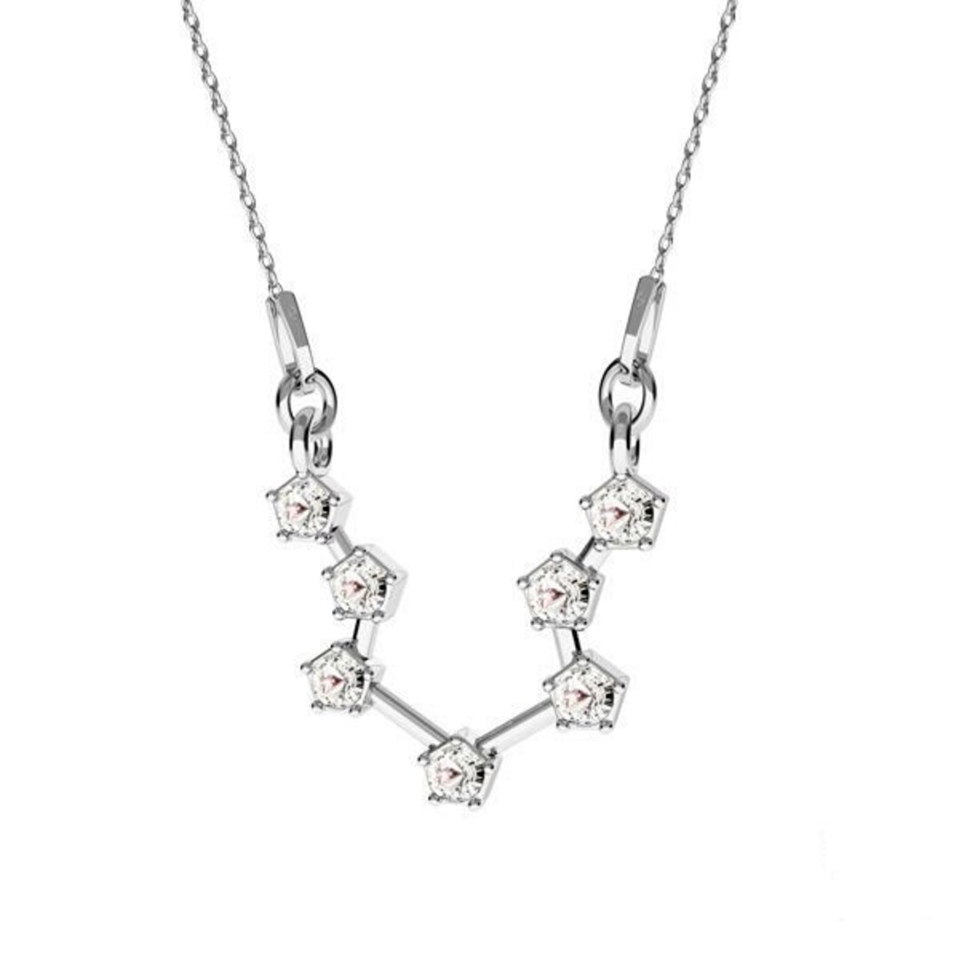 AQUARIUS CONSTELLATION Svarowski Crystals Necklace Silver Gold Rose Gold Etsy