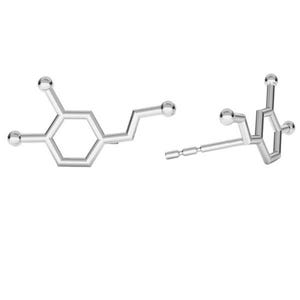 Op de afbeelding: Een 3D-model van een chemische verbinding, dat de structuur van dopamine laat zien, een neurotransmitter die geassocieerd is met plezier en beloning.