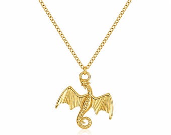 DRAGON necklace -  sterling silver, 24K gold, 18K rose gold
