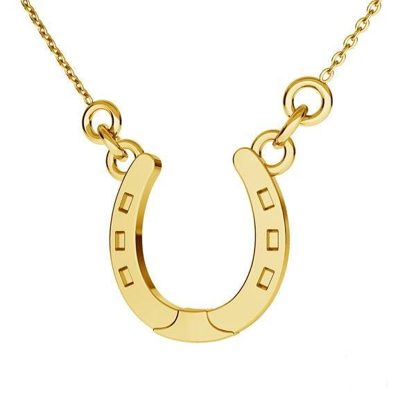 Buy HORSESHOE Necklace Sterling Silver, 24K Gold, 18K Rose Gold