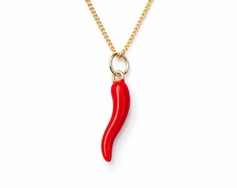 CHILLIネックレス、24Kゴールドメッキシルバー