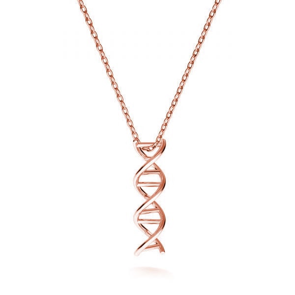 アクセサリー Handmade Vintage Silver DNA Necklace 925 DNA Necklace - Sterling Silver, 24K Gold, 18K Rose Gold - Etsy