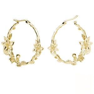 BLOOMING CIRCLES - earrings sterling silver, 24K gold, 18K rose gold