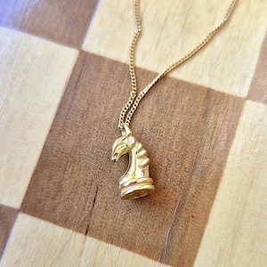 CHESS-Halskette – Sterlingsilber, 24 Karat Gold, 18 Karat Roségold