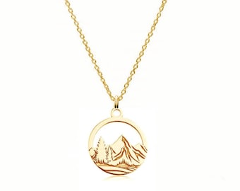 MOUNTAINS - Necklace gold 585