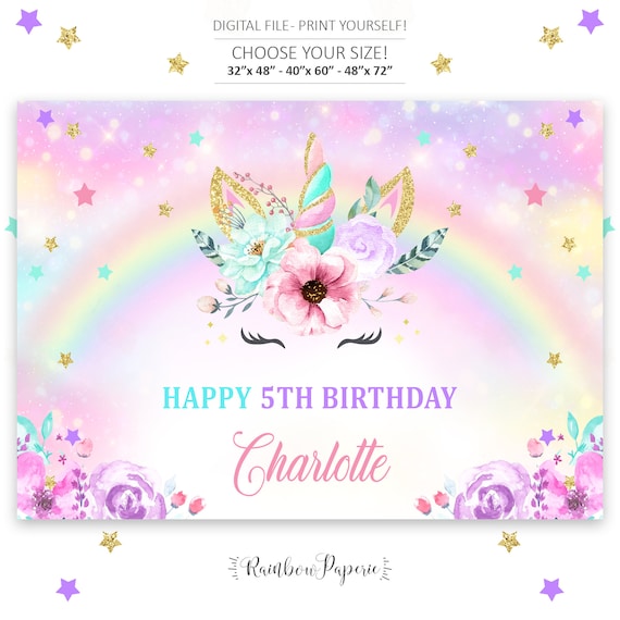 Unicorn Happy Birthday Unicorn Backgrounds For Zoom