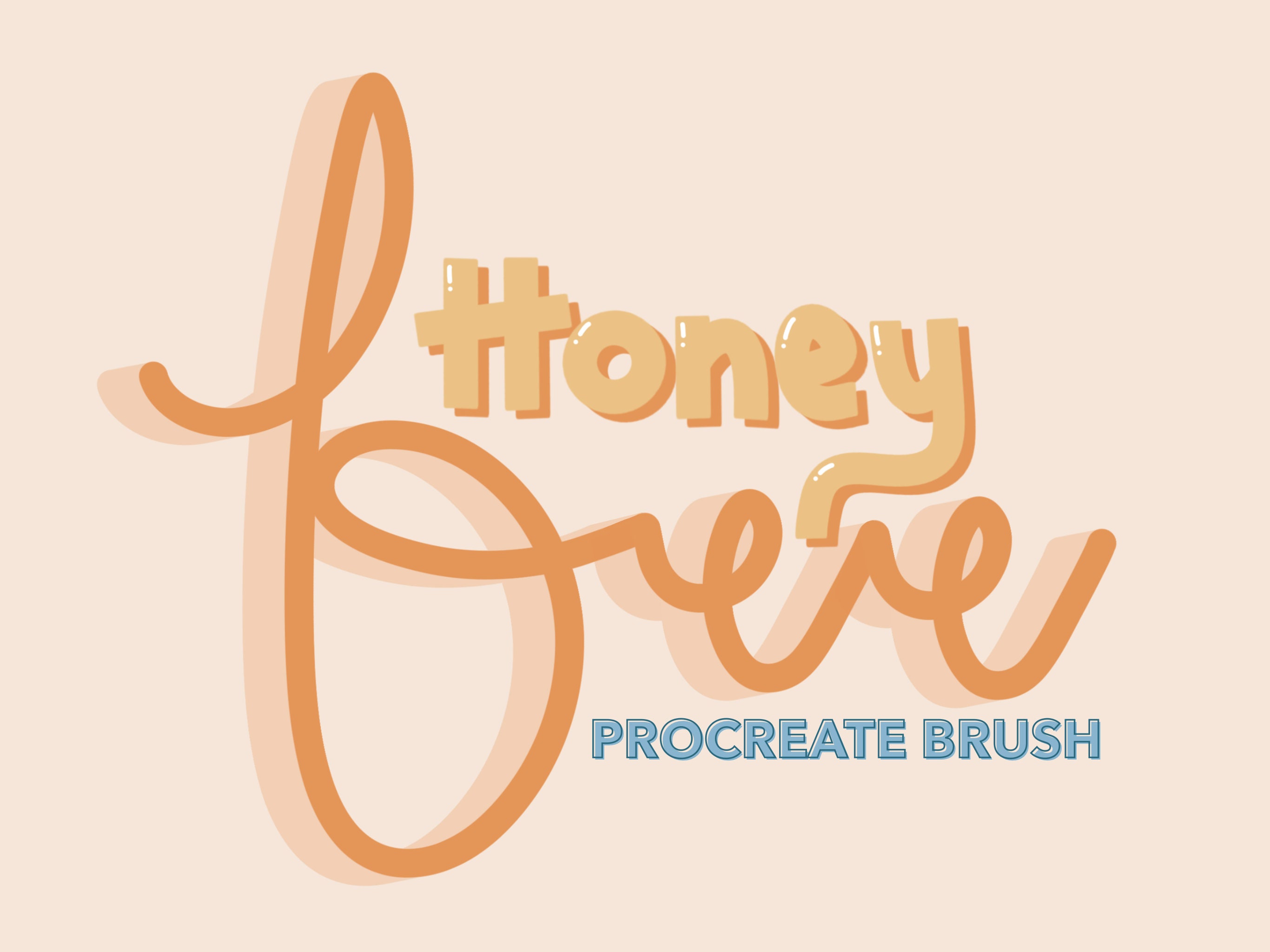 Honey Bee Procreate Brush Digital Download Instant Digital Etsy