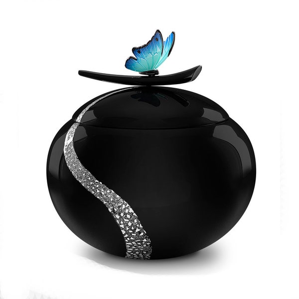 Butterfly cremation urn with your choice of 3 different standard colors available, cremate urn, zen, healing, urn for ashes, adult urn